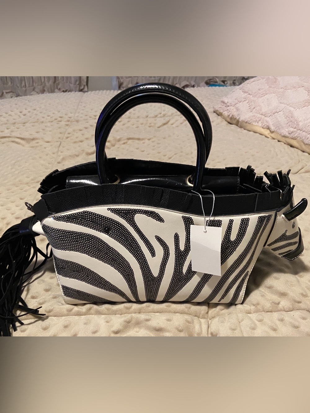 Black & White Zebra Handbag